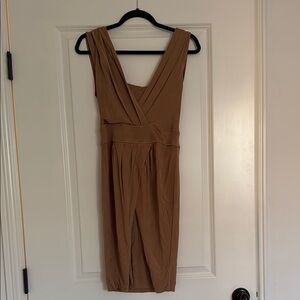 Banana Republic Brown Dress V-neck Sleeveless